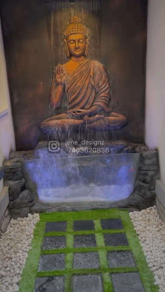 Finished work of sree Budha relief sculpture and artifitial rock fountain.
 #fountain  #WallDecors  #budha  #artwork   #sculpture  #InteriorDesigner