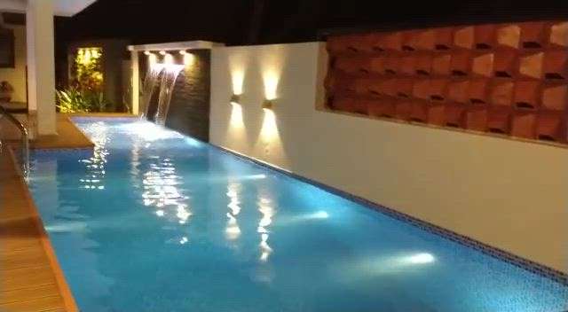 A swimming pool at home