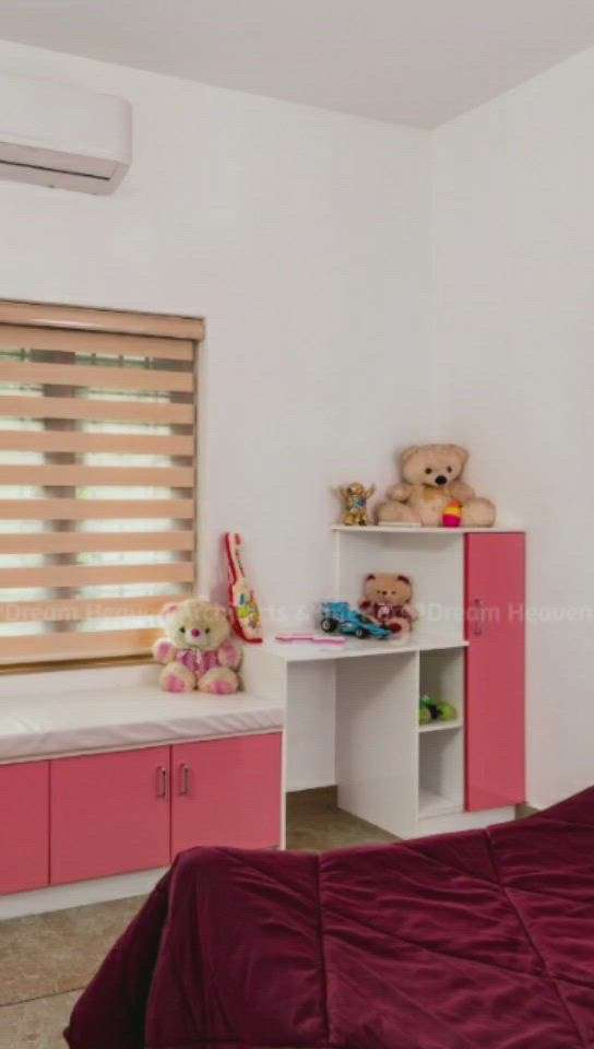 kids room - wardrobe + window siting + study unit
