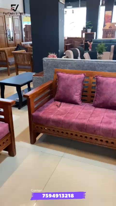 Teakwood Sofa at palakkad FURNIVERSE  #furnitures  #furnituremanufacturer  #teakwood  #teakwoodsofa  #Sofas  #LivingroomDesigns  #TraditionalHouse  #KeralaStyleHouse  #HomeDecor  #onlineshopping