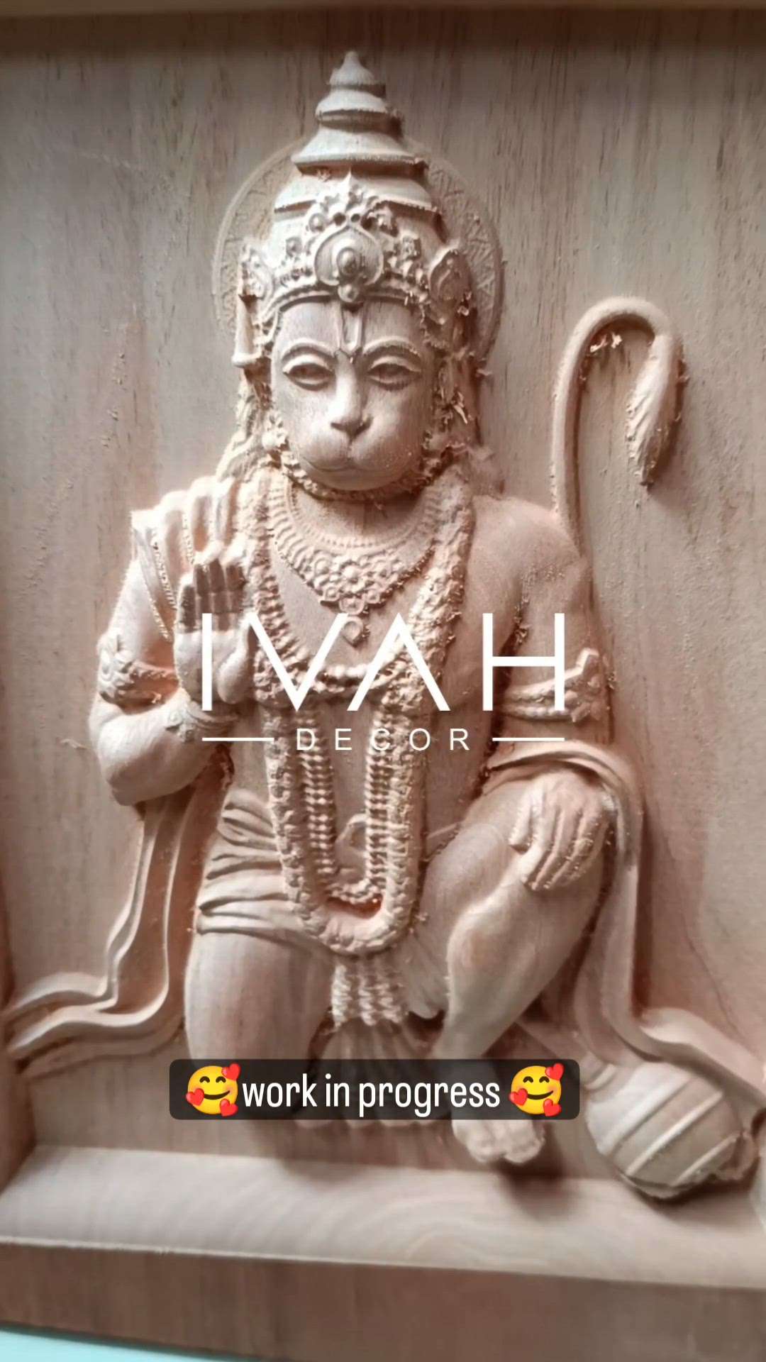 Jai Hanuman wood Carving : IVAH Decor
#ivah #IVAH #ivahdecor #hanuman #jaisriram #jaihanuman #hanumanji #hanumantemple #ayodhyarammandir🚩 #ayodhya