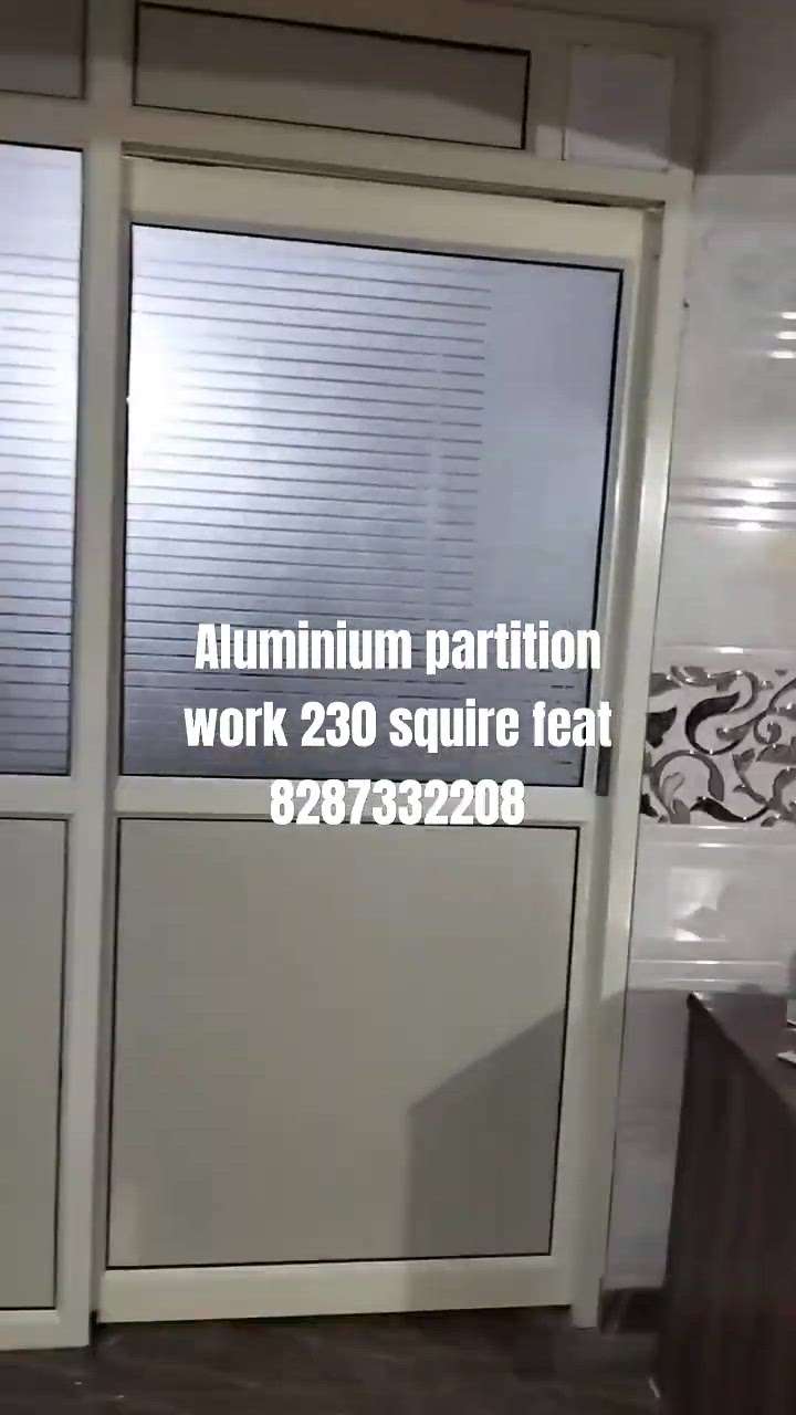#aluminium partition word Dosti super square feet
