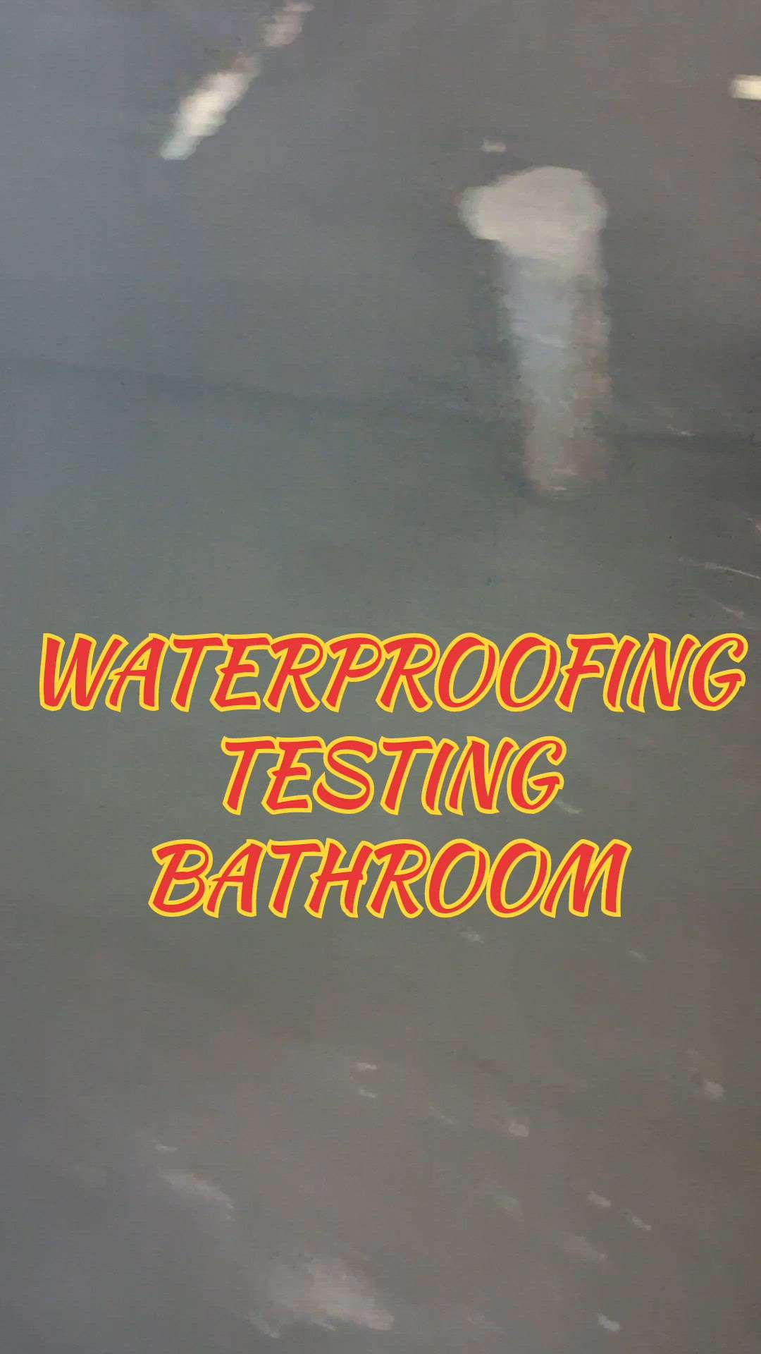 #Waterproofing #Testing
