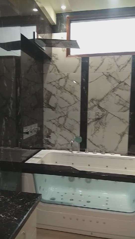 luxury bathroom with Jaguar fitting and Italian flooring