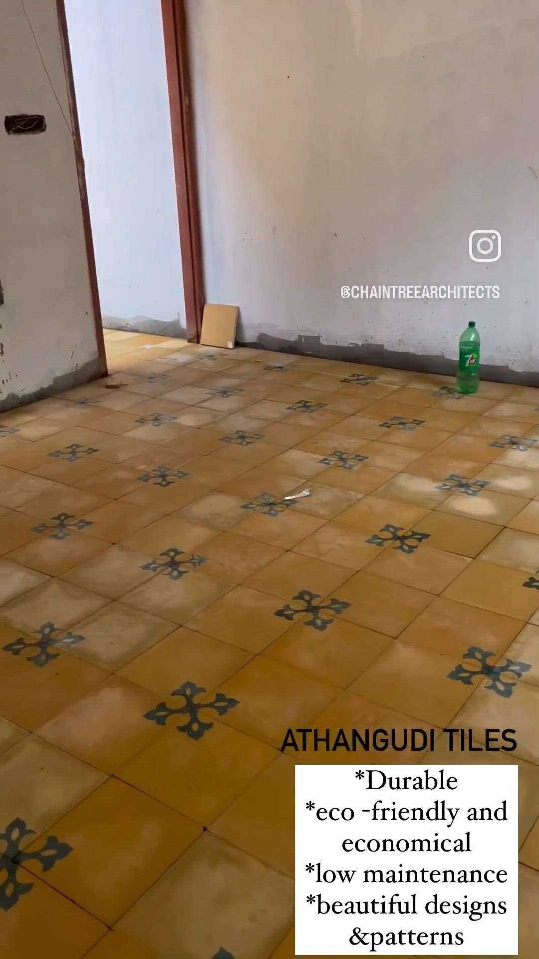 Athangudi tile work.

We can’t wait to see the charm of these tiles after finishing !

#tilework #athanguditiles #charminghomes #TraditionalHouse #keralahomeinterior #tile_work #Architectural&Interior #athangudi #Flooring #interiordesignkerala #chaintreearchitects #chaintreearchitectskollam #tharavadu #traditionalstylehouse #traditionalbeauty #constructionsite #HouseConstruction