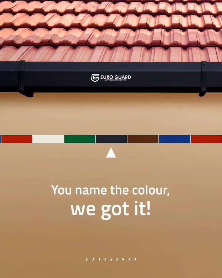 At Euroguard quality & aesthetics go hand in hand. That's why we provide a wide variety of colours for you to choose from. Get the colour of your choice from #EuroGuard and make the next monsoon season hassle-free.
#EuroGuard #rainwatergutters #rainyseason #raingutterinstallation #rainguttercolours #colors #roofing #hasslefree #monsoonseason #rainwater #rainwaterharvest #brandstorepost
