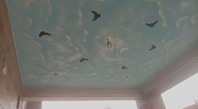 Beautiful sky ceiling 
spray painting ( ₹70 per feet )