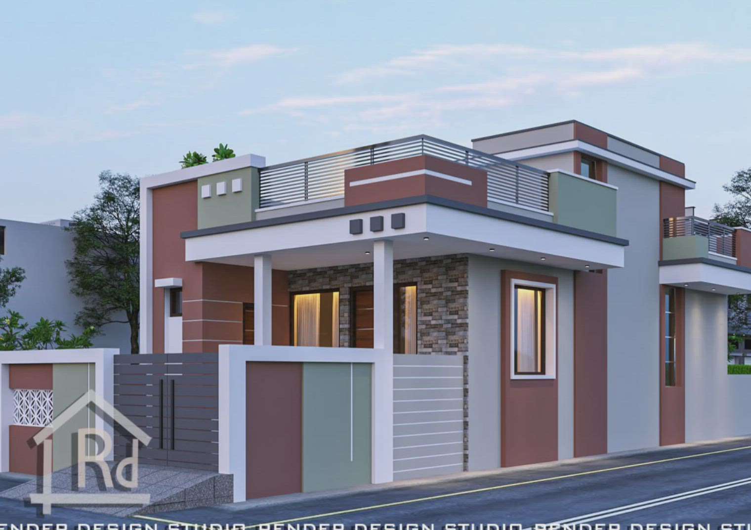 Render Design Studio
 #exterior_Work  #exteriordesing  #exteriors  #ElevationHome  #ElevationDesign  #elevation_  #Architect  #architecturedesigns  #Architectural&Interior