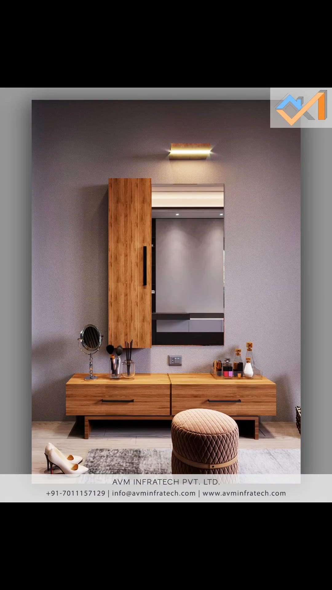 A basic dressing table with a simple design and made of engineered wood can be a good addition to your master bedroom.


Follow us for more such amazing updates. 
.
.
#dressing #dressingroom #dressingtable #dressingup #dressingrooms #dressingroomgoals #dressingroomdecor #dressingtabledecor #engineered #makeup #mirror #mirrormirror #avminfratech #gettingready