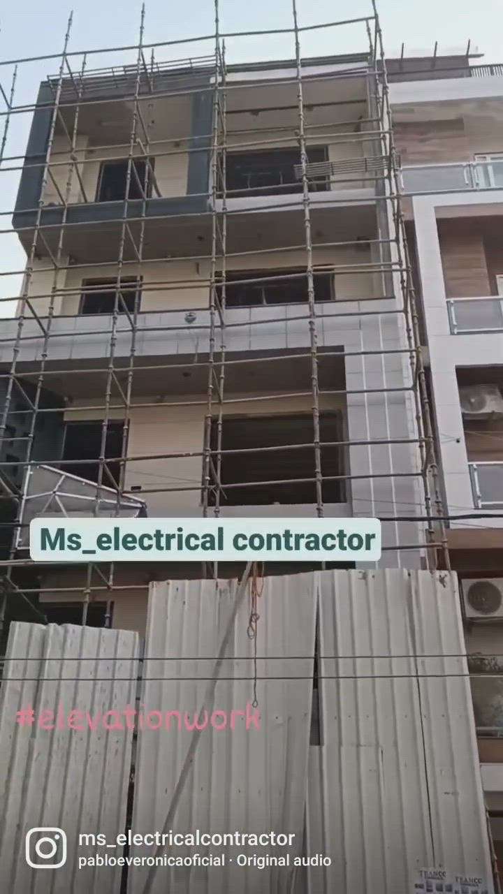 on going site work in progress
. 
by
Ms_electricalcontractor
Mr. Sehwaz 
8929326313
. 
 #ElevationHome  #ElevationDesign  #CivilEngineer  #Electrician  #Architect  #Architectural&Interior  #LUXURY_INTERIOR #HomeDecor