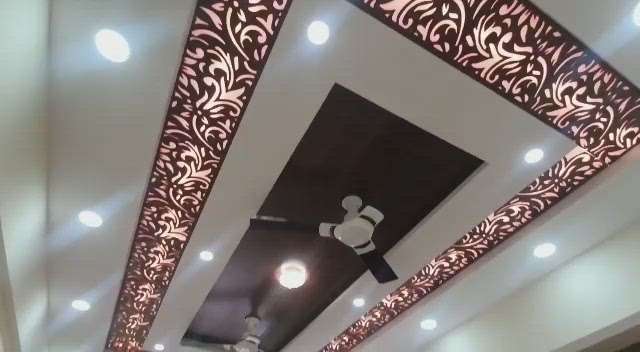 #gypsum ceiling with #cncwoodworking complete work Kolar road