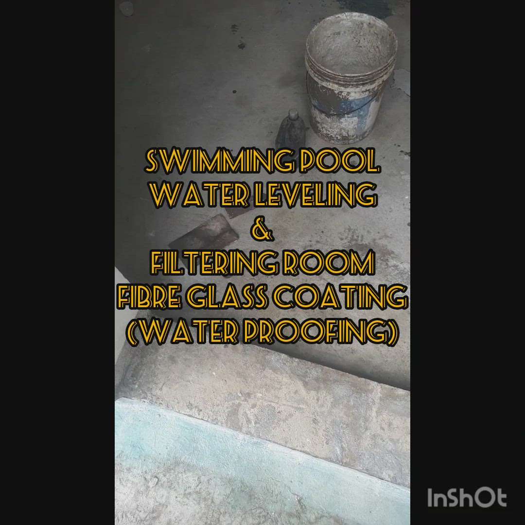 pool water levelling and filters room water proofing