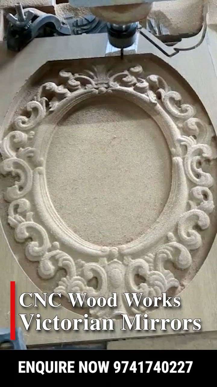 For more details on CNC Wall Mirrors, please contact +91-9741740227

#cnclasercutting #cncwoodworking #mirrorwork