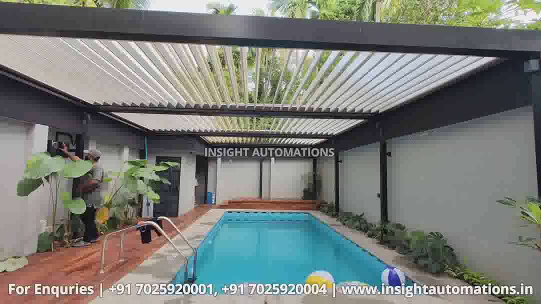Openable Sun Louver Installation Completed at Kollam, Kerala
#insightautomations 
#louverroof
#smartroof