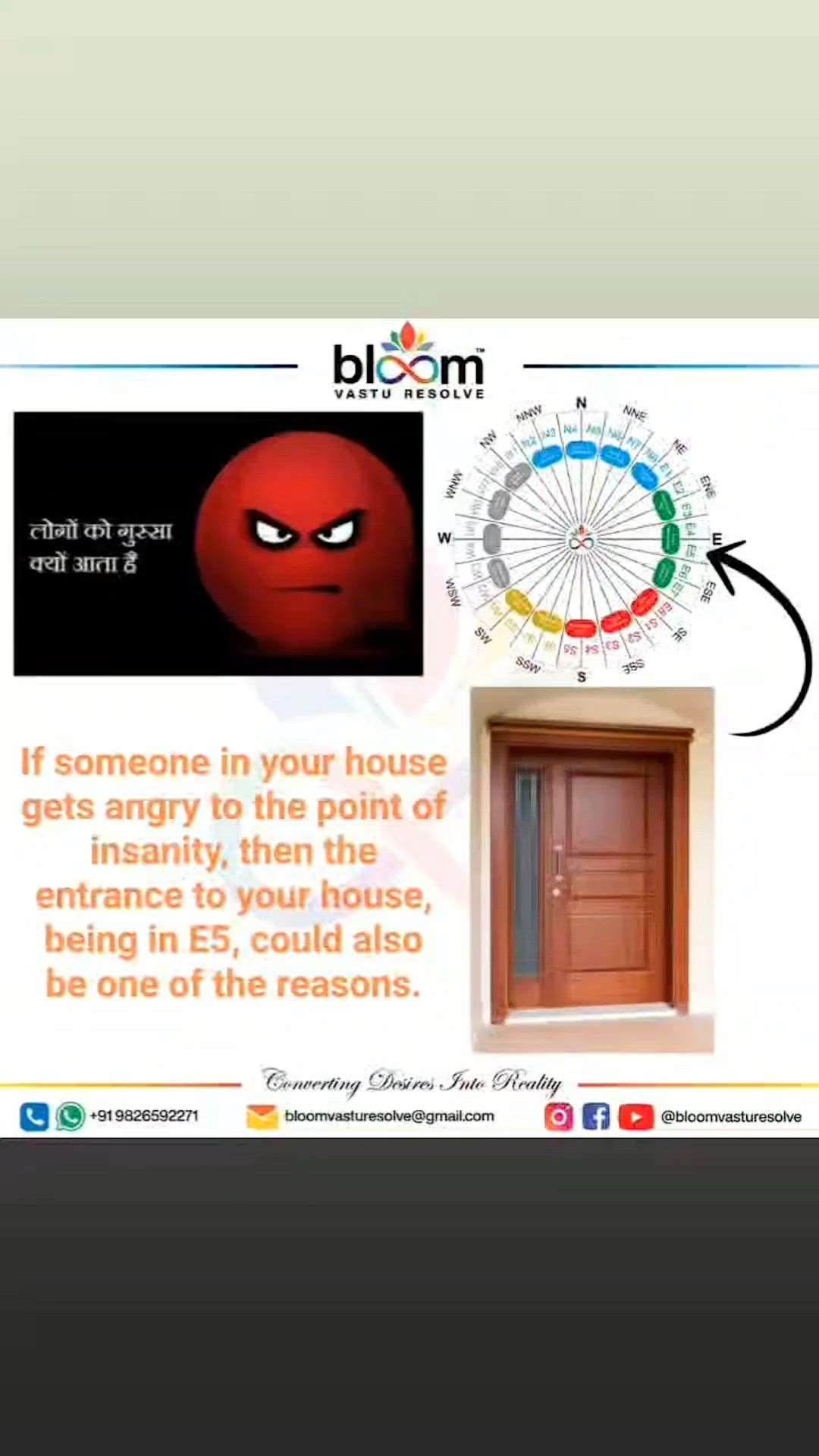 Your queries and comments are always welcome.
For more Vastu please follow @bloomvasturesolve
on YouTube, Instagram & Facebook
.
.
For personal consultation, feel free to contact certified MahaVastu Expert through
M - 9826592271
Or
bloomvasturesolve@gmail.com
#vastu #वास्तु #mahavastu #mahavastuexpert #bloomvasturesolve  #vastureels #vastulogy #vastuexpert  #vasturemedies  #vastuforhome #vastuforpeace #vastudosh #numerology #vastuforentrance #entrance #maindoor