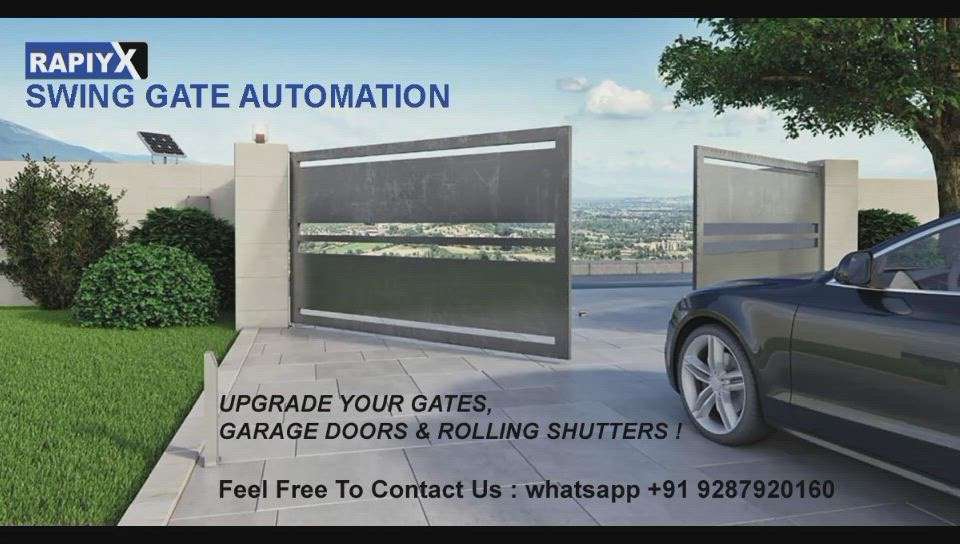 #SWING GATE AUTOMATION #HomeAutomation AUTOMATIC GATE #HOMEAUTOMATION  #automated  #automationsolutions