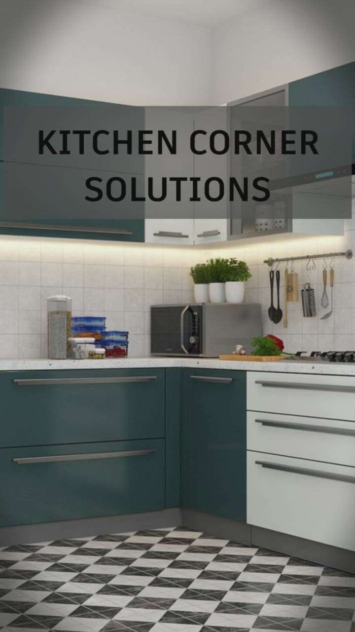 Kitchen corner solutions 

 #KitchenIdeas 
 #KitchenCabinet 
 #InteriorDesigner 
 #KitchenInterior