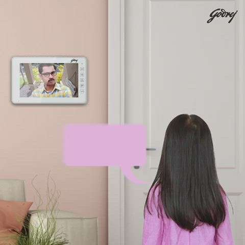 Godrej video door phone #cctv #vdp #HomeAutomation