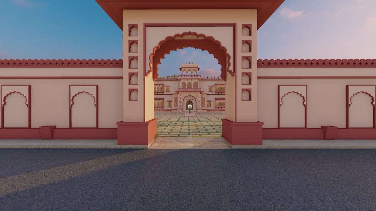 Traditional house design
 #TraditionalHouse  #Architect  #architecturedesigns  #exteriordesigns  #frontElevation  #heritagestyleelevation  #haveli  #rajasthani  #udaipur_architect