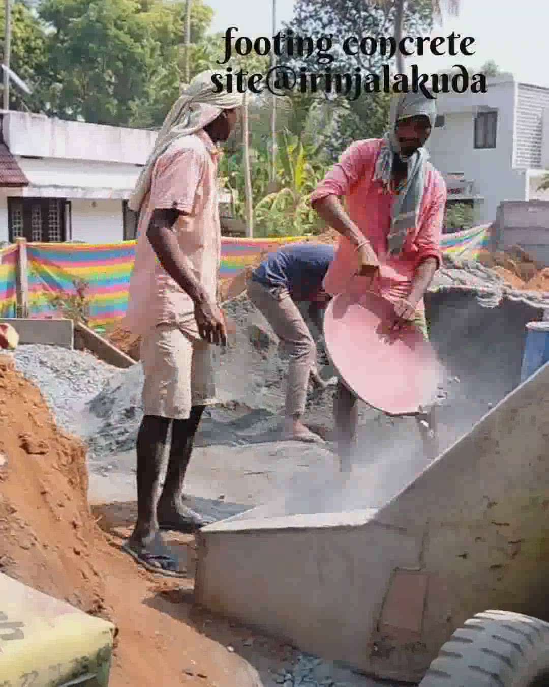 #footing concrete #site@irinjalakuda#