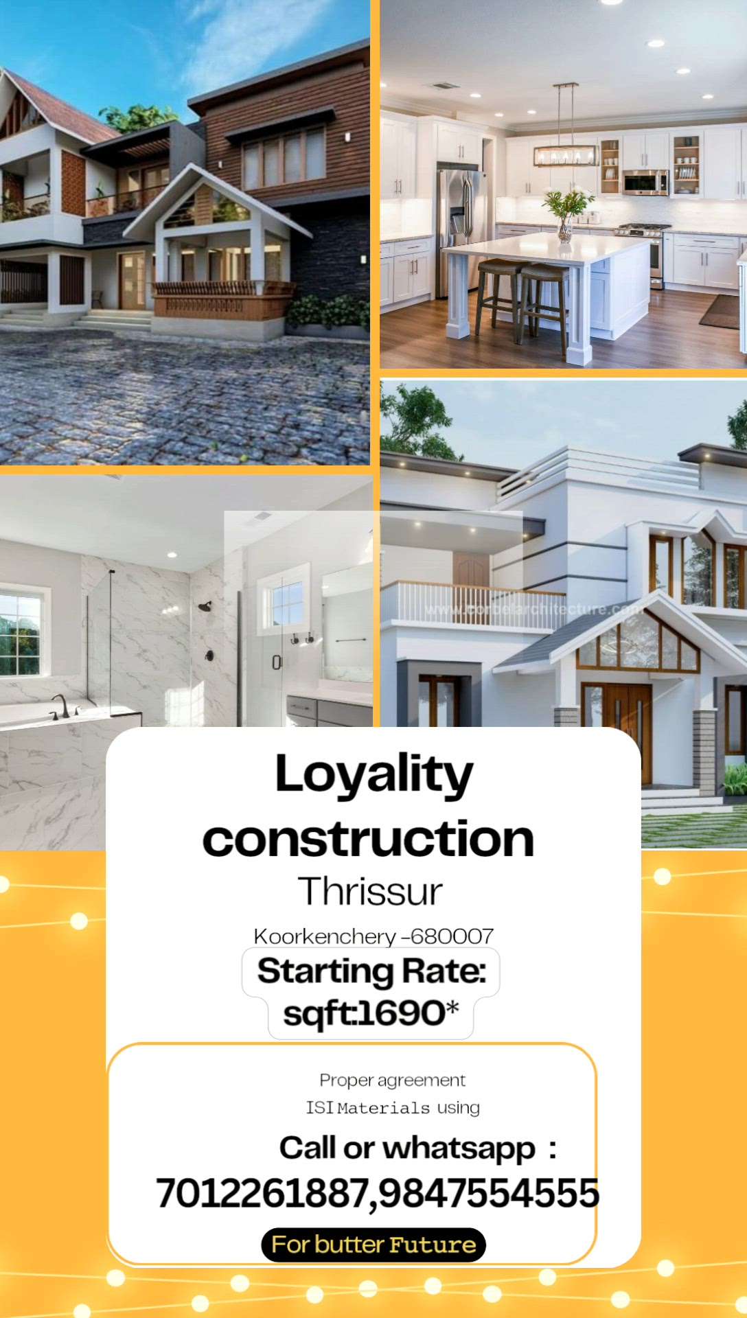 Loyalty construction Renovation Thrissur koorkenchery call or whatsapp:7012261887