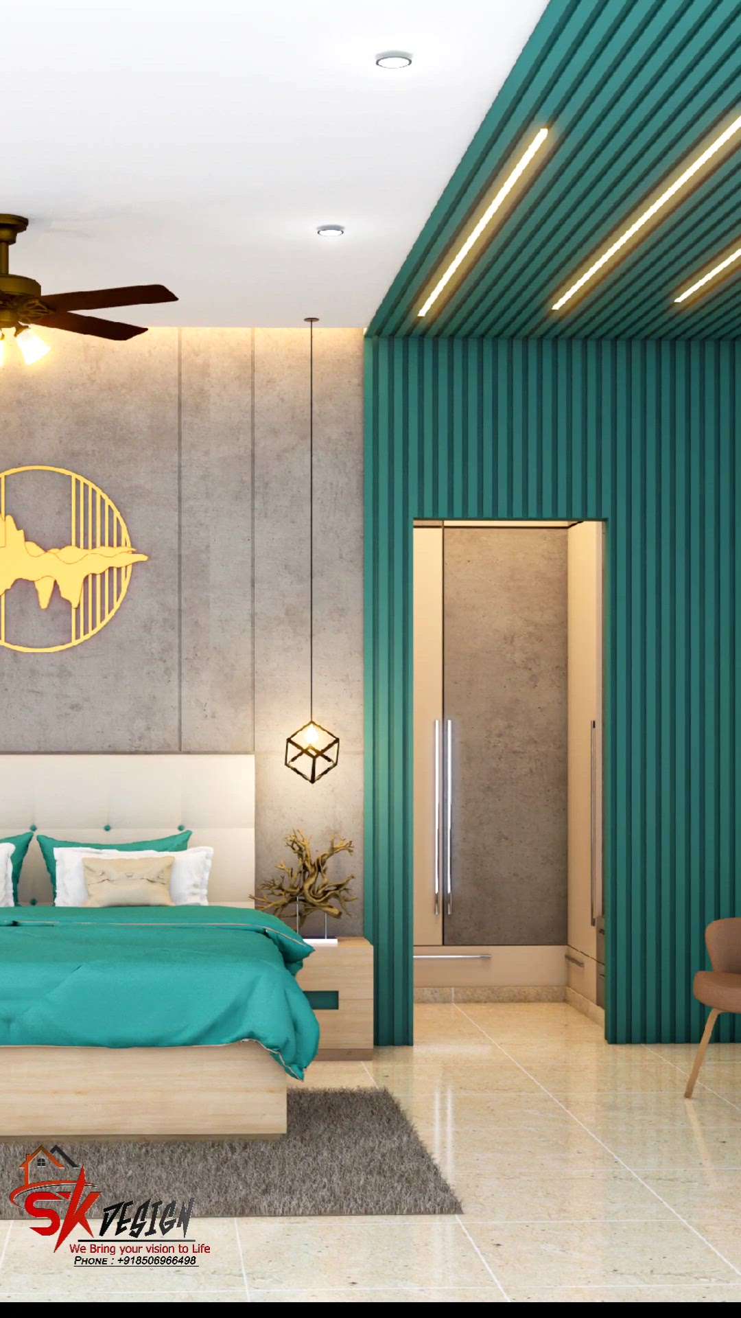 modern bed room design 😘 #BedroomDecor #InteriorDesigner #MasterBedroom #BedroomDesigns #BedroomIdeas #KingsizeBedroom #bedrooms #bedroominteriors #skdesign666