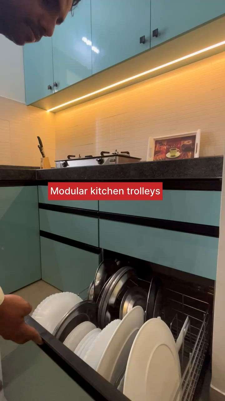 Wire Basket and Godrej channel full modular kitchen 0nly 950₹/ Sqft