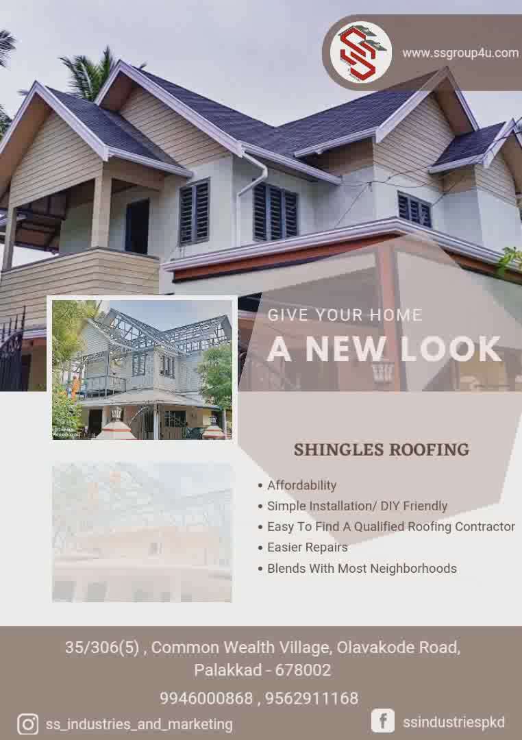 give a new face for your home 🏠😊
contact- 9562900068
 #RoofingShingles  #trusswork  #HouseRenovation