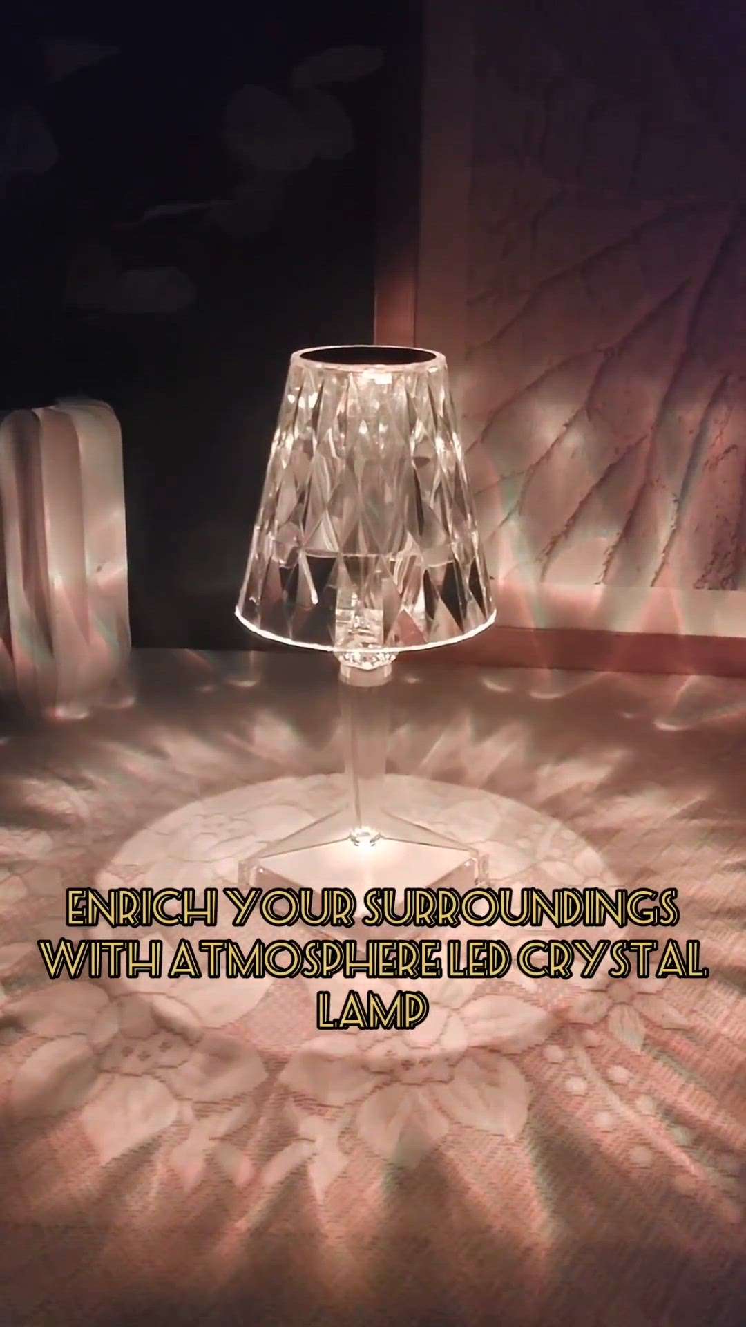 With its captivating design,the Atmosphere LED crystal lamp adds a touch of elegance and sophistication to any space,be it a living room, bedroom, or even a dining area.

#art #theartment #lamp #decro #tablelamp #light #decorshopping