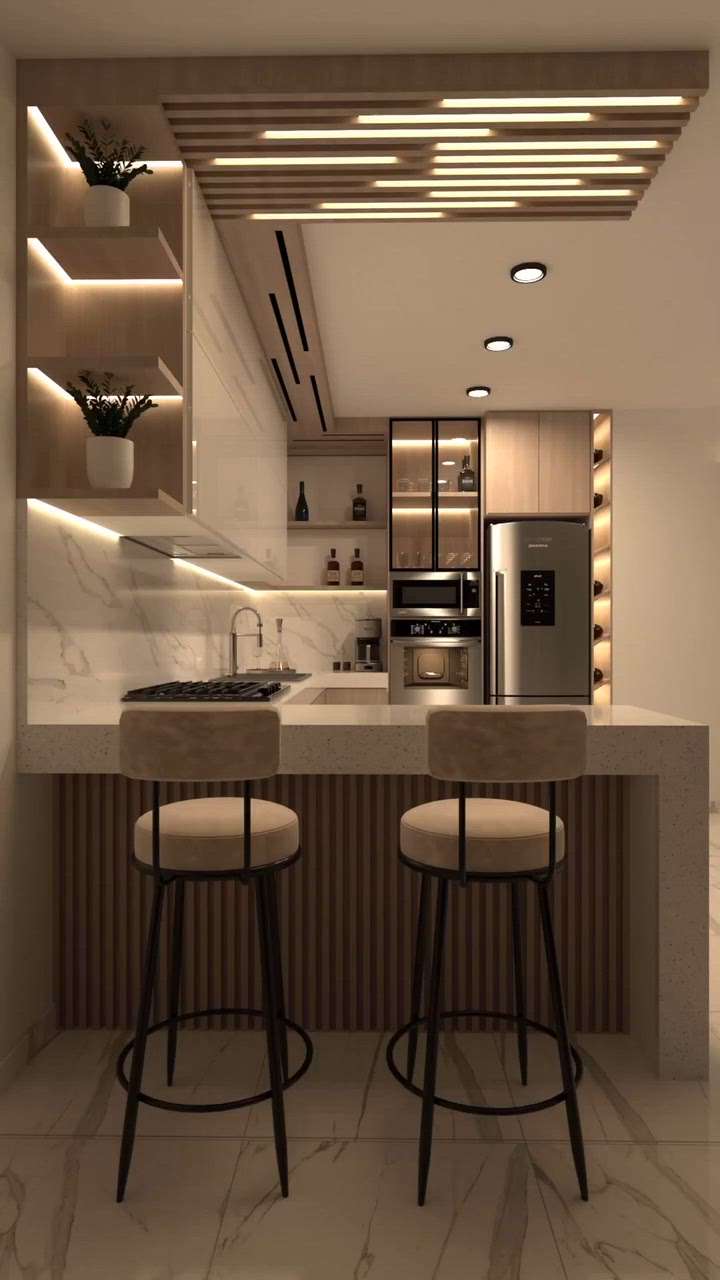 Modular Kitchen 
Strip light
 #InteriorDesigner  #KitchenInterior  #ModularKitchen  #modular  #KitchenIdeas  #KitchenCabinet  #modularkitchenkerala  #KeralaStyleHouse  #keralastyle  #KitchenLighting  #lightcolour