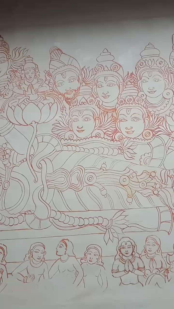ananthasayanam 🔸
mural painting
size-67x43
 #ananthasayanam  #lordvishnu  #keralamuralpainting #keralamural #TraditionalHouse #traditiinal #artwork #HomeDecor  #intiriordesign #homeinterior #AcrylicPainting  #WallPainting #lordkrishna  #krishnamural  #LivingRoomPainting  #livingroomwalldecor