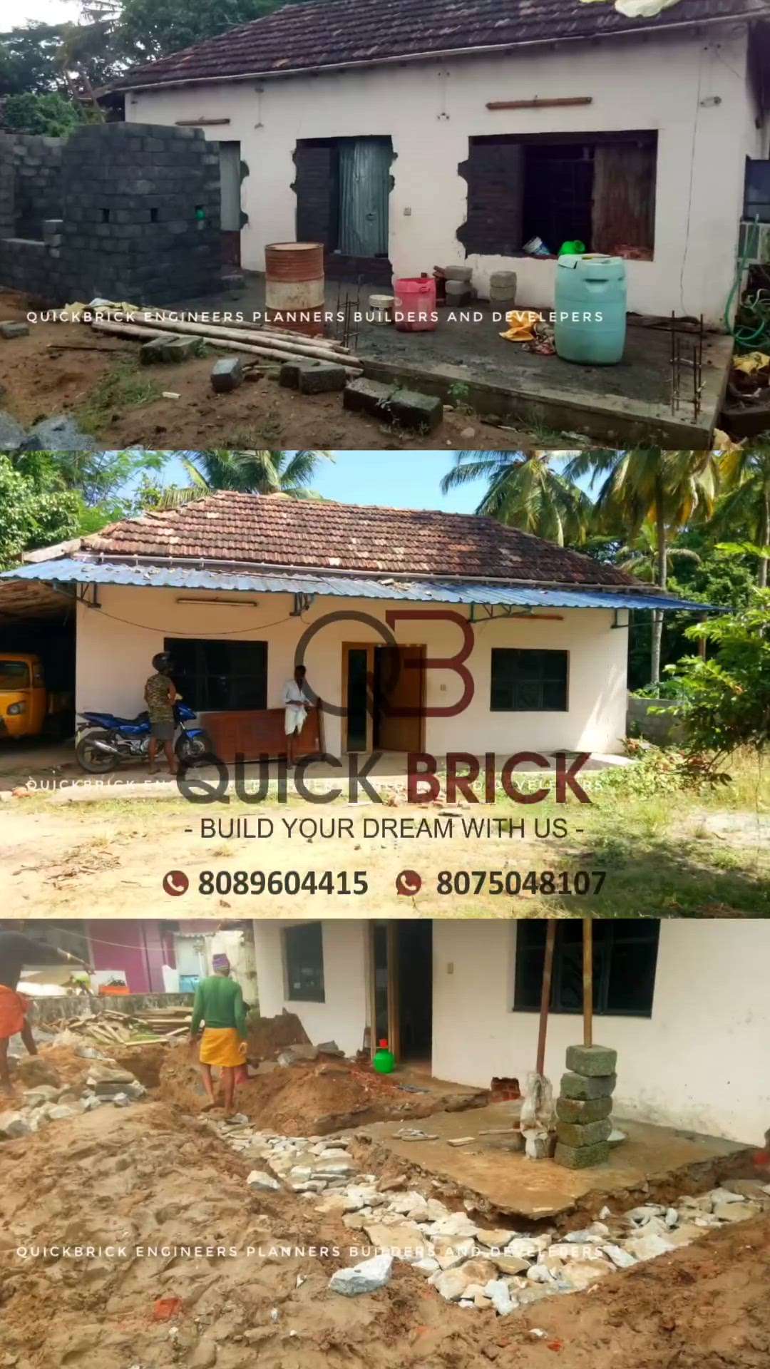 EXISTING BUILDING 1200 SQFEET TIELD ROOFHOUSE
RENOVATED ARE 880 SQFEET RCC ROOF HOUSE
4BHK RENOVATED SITE AT PUDUNAGARAM, PALAKKAD



THANK YOU.... HAKKIM ANNAN &  FAMLY
....

May your new home be filled with love and good health...
.
.
.
Quickbrick engineers planners builders and developers
Contact 8075048107
qbbuilders11@gmail.com

#quickbrick #qbbuilders #instagood #instalike #insta #instagram #instadaily
#insta #trendingreels #trending #malayalam
#keralagodsowncountry #kerala #interiordesign
#interiordesigner#Interiordesign#Kitchen
HInstagood #instaliķe #instagay #interior #design
tdesign #designer #viral #viralvideos #viralreels
treels #reelsinstagram #trendingreels #trend
#trendingnow #interiordesign #reels
treelsinstagram #instagram #reelsindia #viral
#viralreels #viralvideos #trendingnow #trending