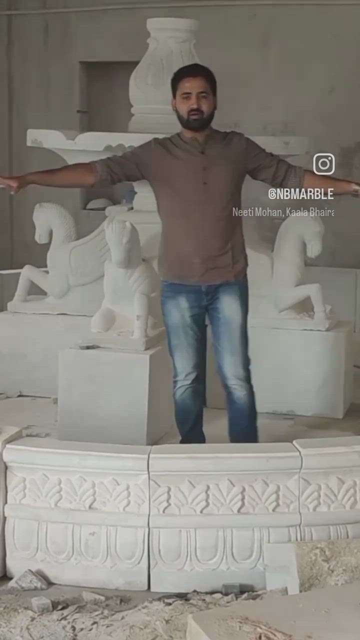 Kumari Marble Horse Fountain with Tank

Decor your garden with beautiful marble sculpture fountain

We are manufacturer of marble and sandstone fountains

We make any design according to your requirement and size

Follow me on instagram
@nbmarble

More Information Contact Me
8233078099

#fountain #marblefountain #nbmarble #whitemarble #gardendesigner #makranamarble #patiodesign #patiodecor #gardendecor