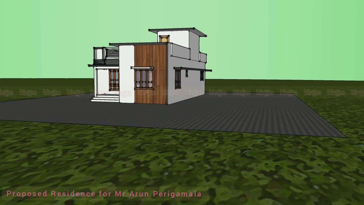 Proposed Residence for Mr Arun Perigamala 
#KeralaStyleHouse  #3danimation