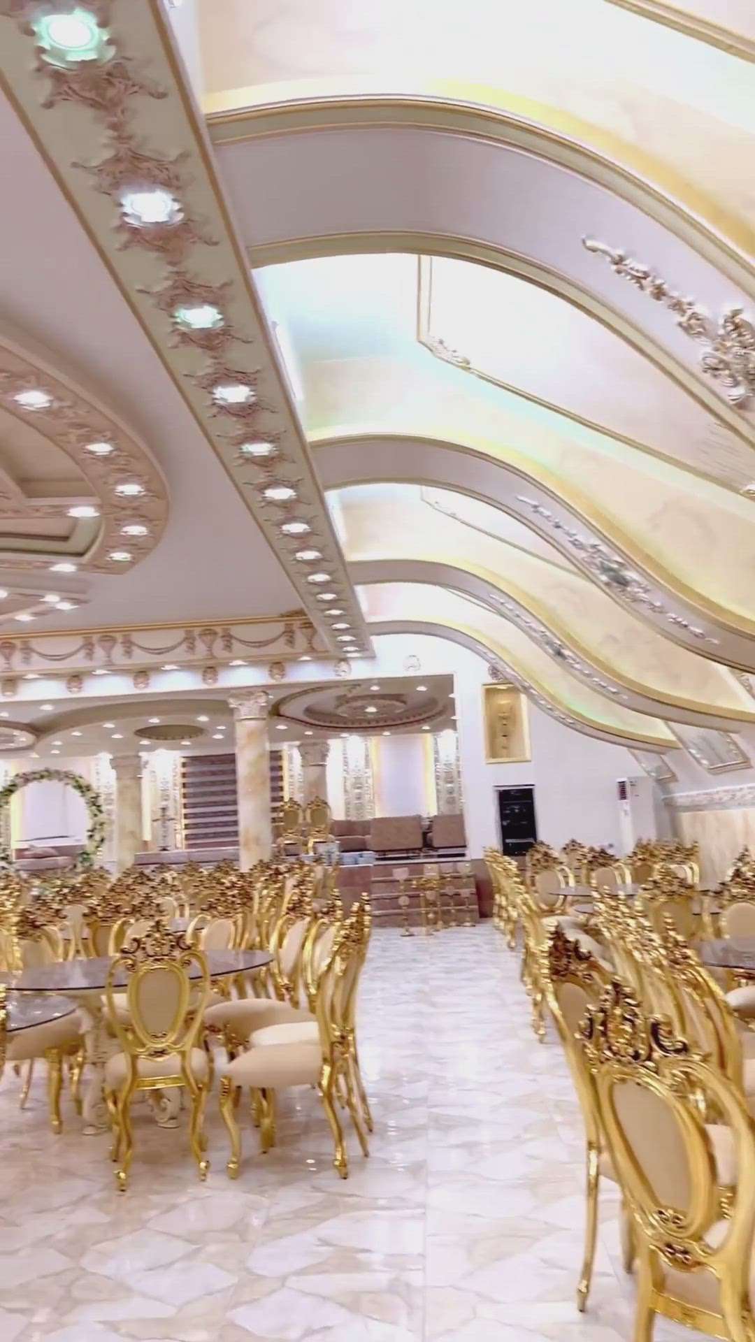 gold leafing in furniture 
marriage hall #golddecor  #goldleafartwork  #intrior_design  #furnitures  #