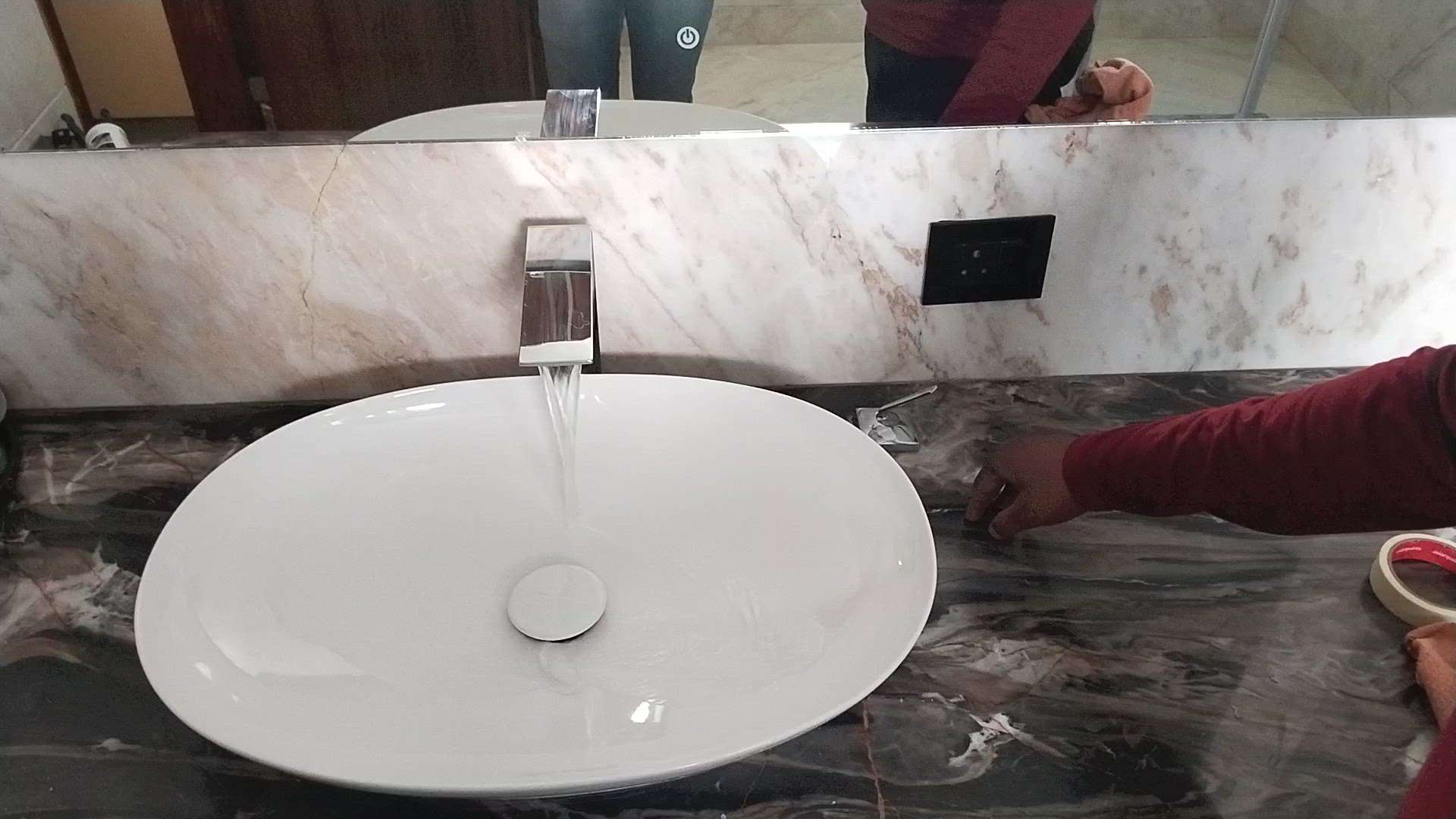 Toto wash basin with basin mixer 😍 #Plumber  #Plumbing