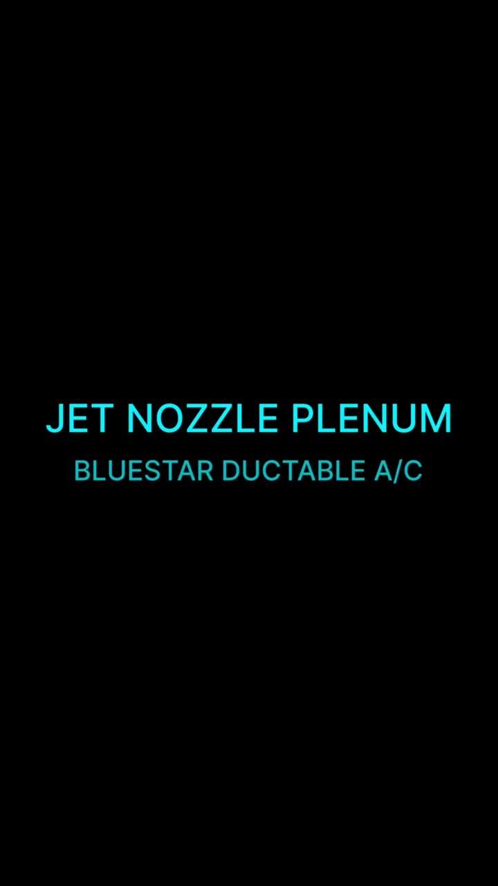 Jet nozzle plenum for Bluestar Ductable air conditioner #ductableac #bluestar #jetnozzle #airconditioner #kochi