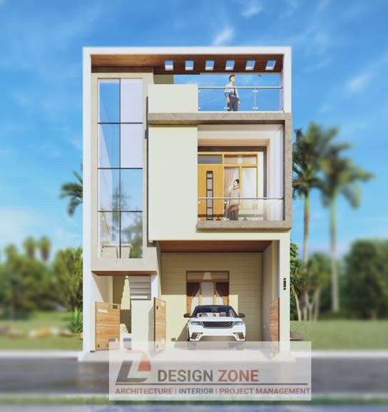 25'x50' House 🏠 elevation design  #ElevationHome #ElevationHome #exterior_Work #TexturePainting #jaipurdairies #designzonearchitects #furnitures #3d