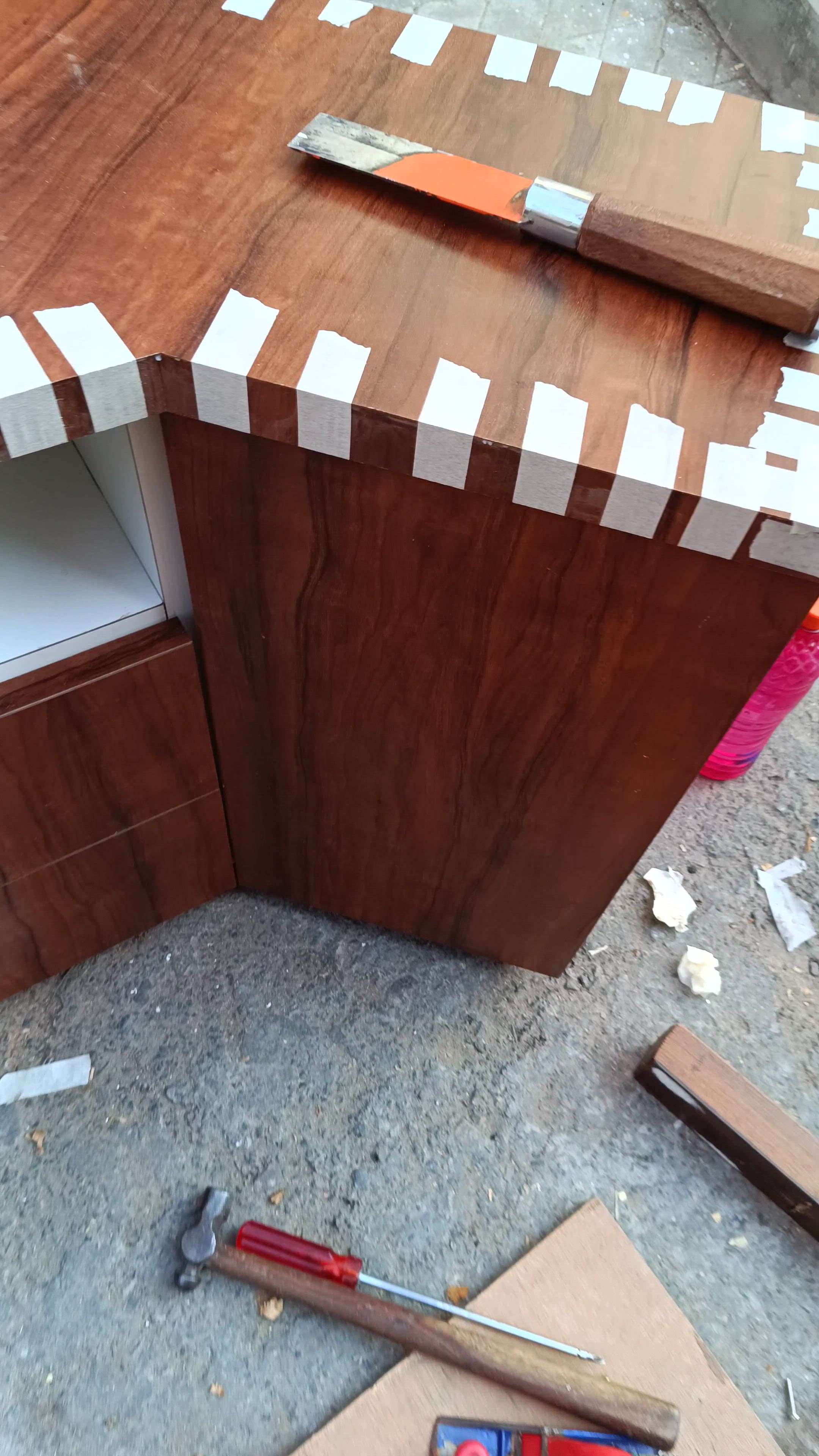 #furniture  #cornercabinet #Cabinet #TVStand #drawers #Laminate #Carpenter