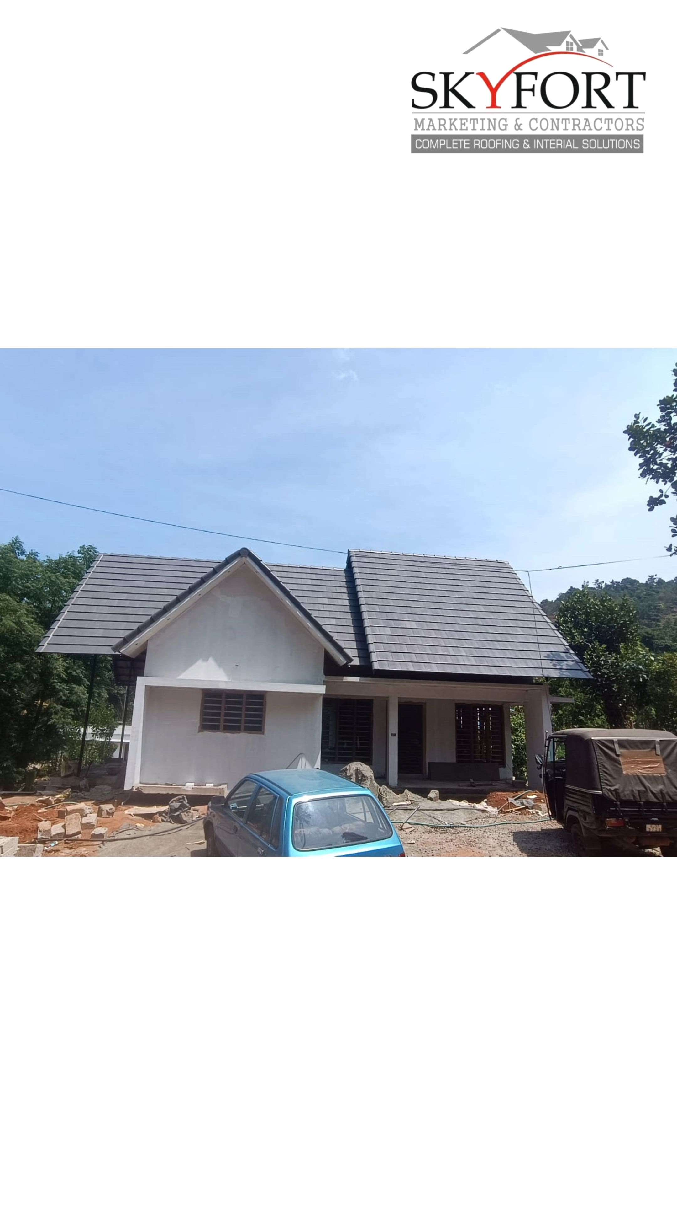 Happy Client🏠✨️

Client Name:- Mr. Jithu Sunny
 Location: kattappana 

  Services: 

▫️Roof tile supply. (Tile :- Monier Plano Dark Grey)
▫️Roof fabrication work.
▫️Roof tile installation. 

@skyfortroofing

🌏 www.skyfortroofing.com

📞98471 90501

 -94967 69501

  9072310416 (Office)

📩info@skyfortroofing.com

#roofing #rooftop #roofing contractor #roofingcompany #roofingservices #roofingsolutions #roofingkerala #ernakulam #kochi #perumbavoor #kerlaroof #keralaroofing #keralanewhome #newconstructionhomes #newconstruction #keralaconstruction #sky #Skyfort #skyfortroofing #allkerala #all #keraladelivery #alldelivery