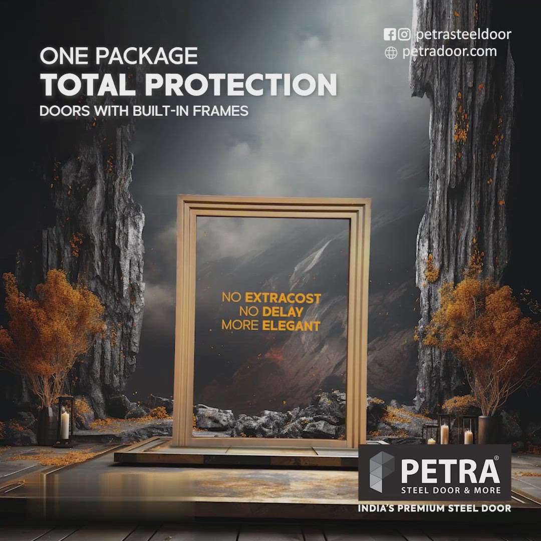 One package 
Total Protection
Doors with built-in frames

#PETRA #petra #SteelWindows #Steeldoor #steeldoors #steeldoordesigns #steeldoorsinkerala #steeldoorsANDwindows #steeldoorsWithWOODENFINISH