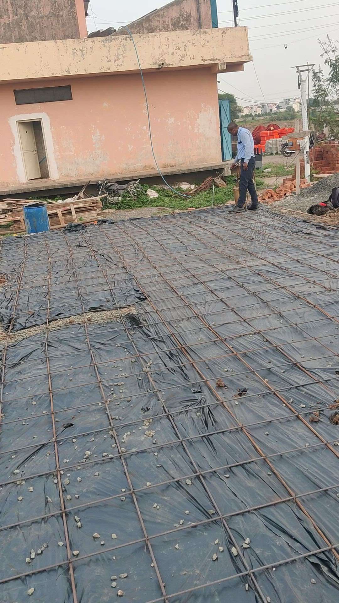 # pest control before plinth slab casting @ Tulsi state colony