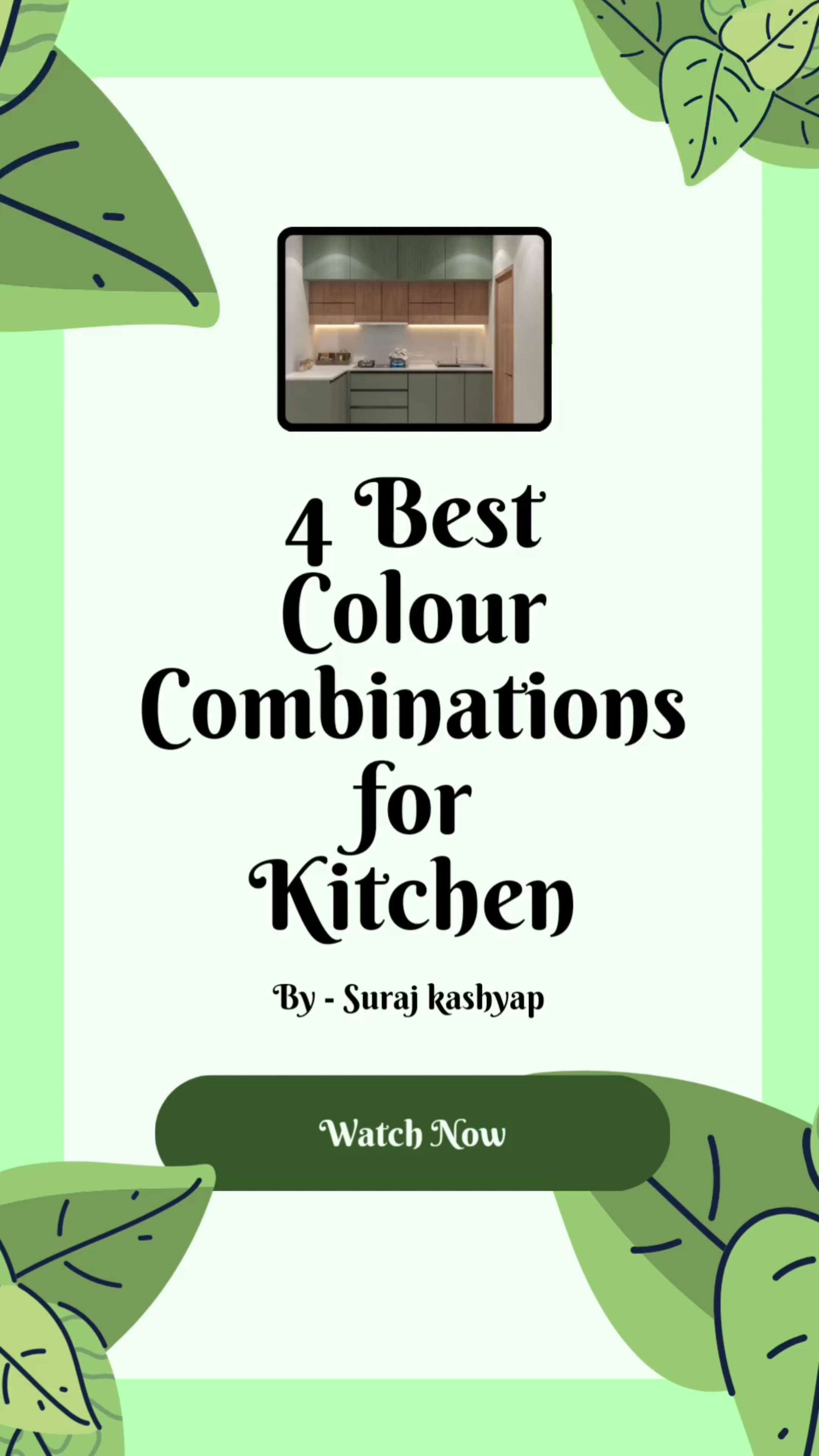 4 Best kitchen colour combinations  #LShapeKitchen #ModularKitchen #colourcombinations