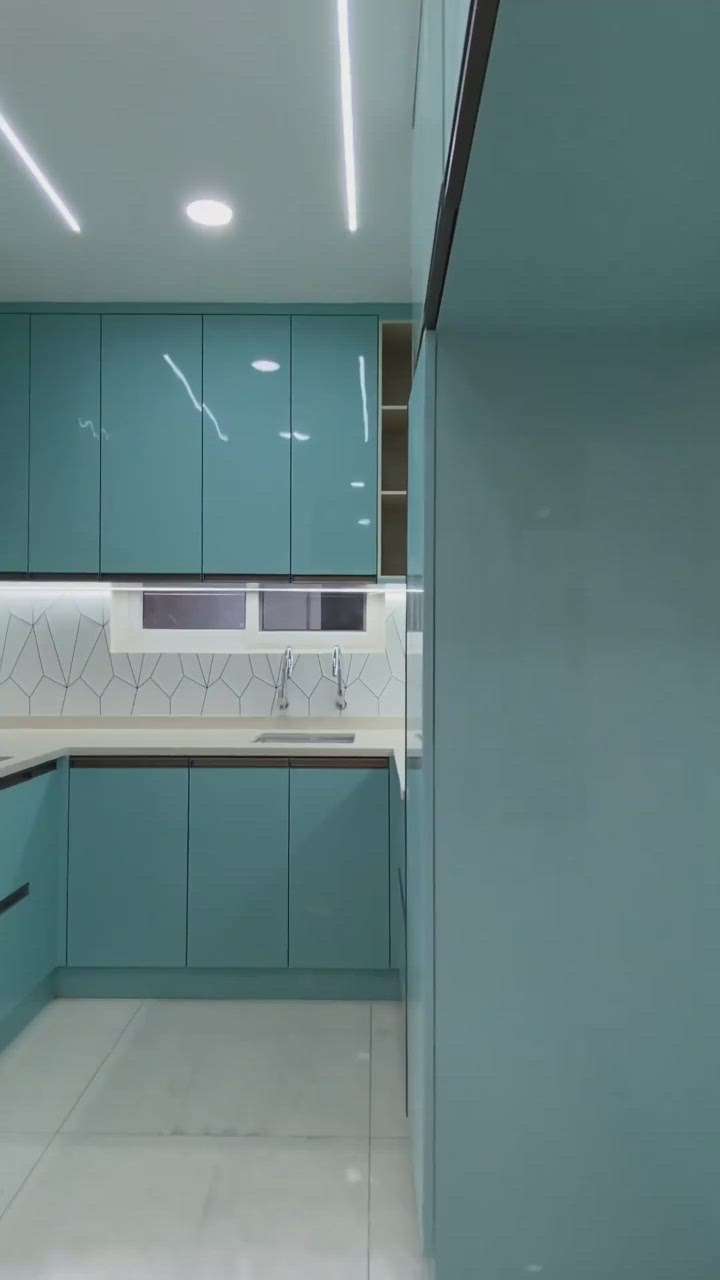 Modular kitchen interior design  #KitchenIdeas