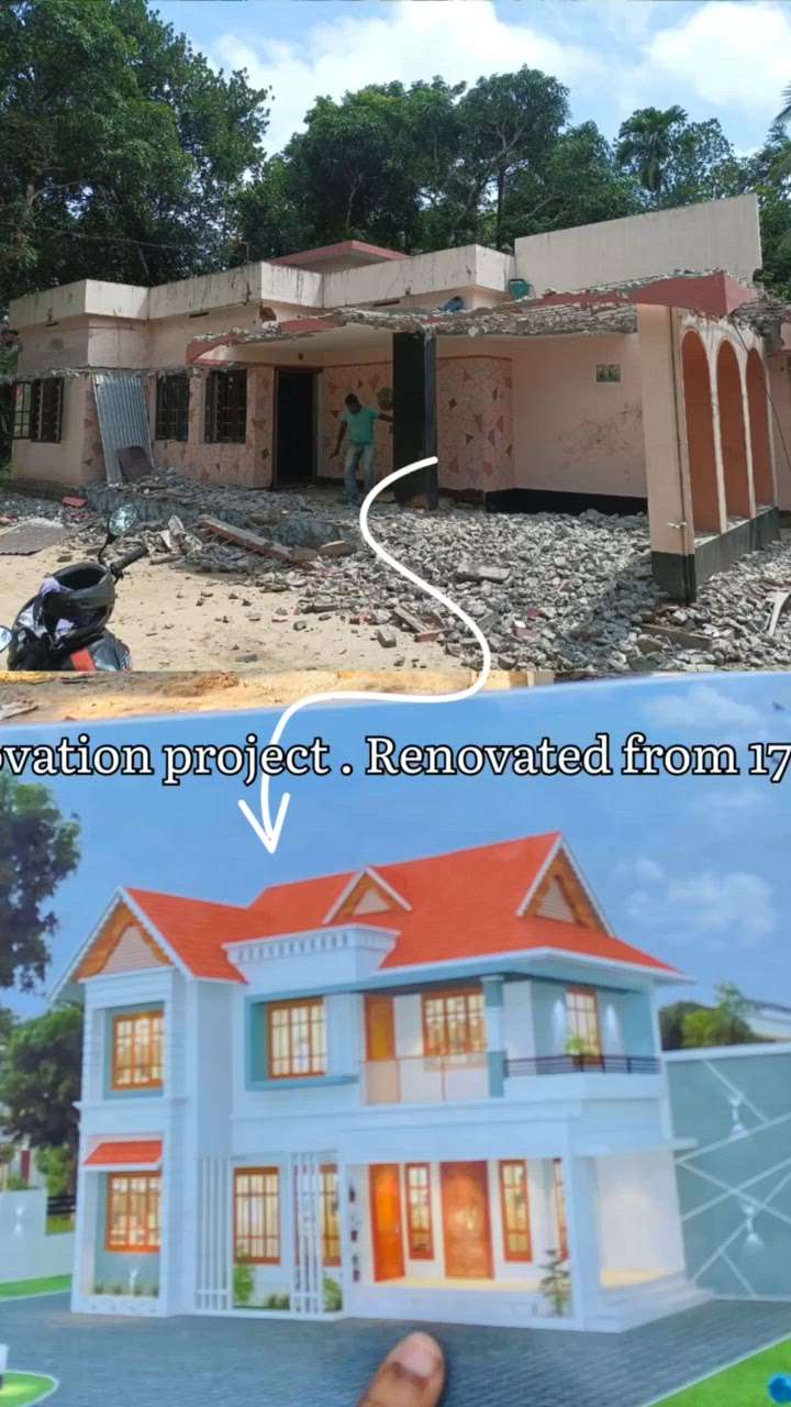 Renovation project 
Site :- N Paravur , Ernakulam
Area :- 1700 (old)
 2900 (renovated)
Budget :- 35 lakh for renovation 
Pencil taps Architecture&interiors 
By suhana ashik 

Our works 
Contract works 
Architectural services 
3d elevation 
Plan 
Home 
Permit plans 
Interior design 
Landscape design 
All architectural plans & services 

Contact :- 9072323287

#plan
#freeplan
#Elevation #homedesigne #Architectural&Interior #kerala_architecture #architecturedaily #keralaarchitectureproject #new_home #elevationideas #elevationdesigning #homedesignkerala #homedesignideas #Architect #architecturevibes #detailed #3DPlans #3delevation🏠
#architect #tipsarch #architecturalvedio 
#contractworkers 
#architecturedaily 
#archie 
#architecturedesign