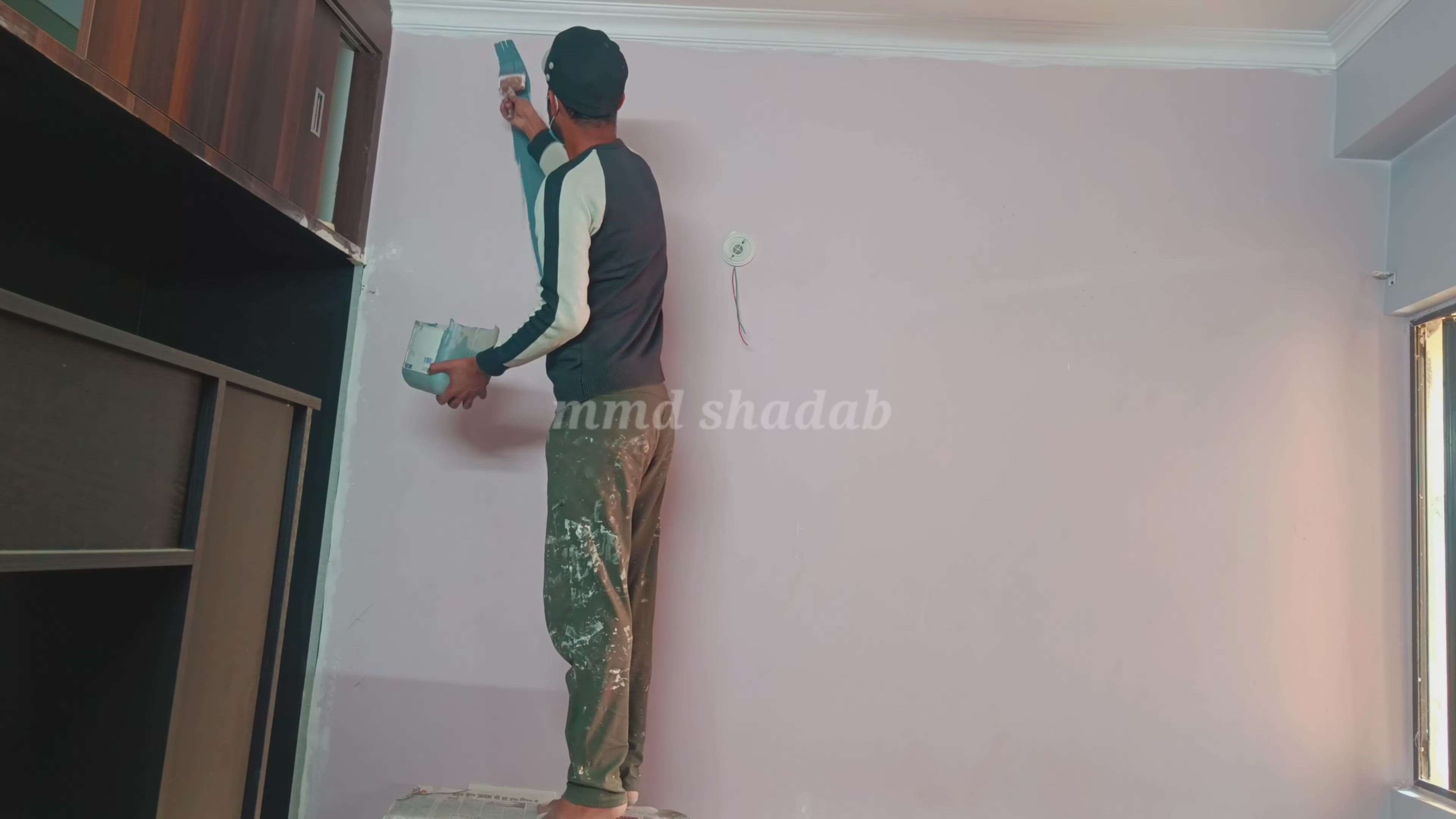masking tape wall texture design | #mmdshadab #viralkolo #koloapp #viralvideo