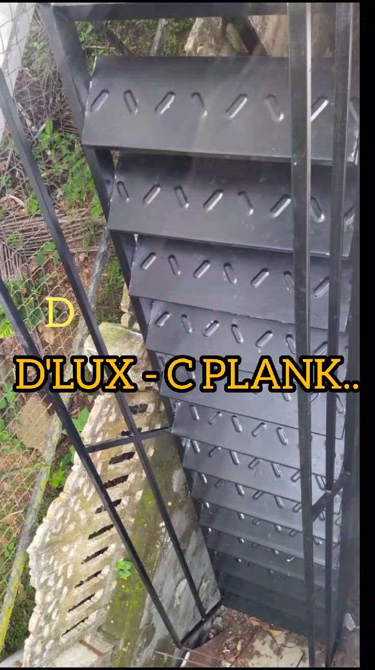 D'LUX C PLANK - Steel plank C Type for stair, gate, walk way, rack, bench etc.. #plank #plankfloor #steel #SteelStaircase