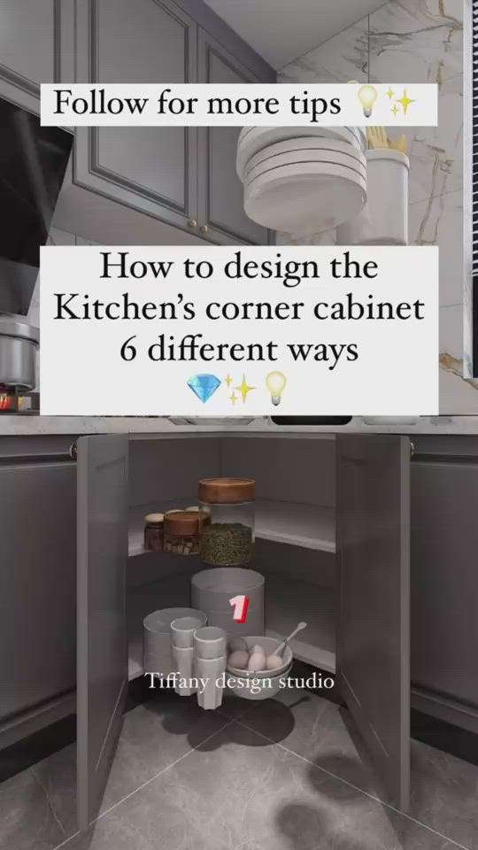 Different corner design ideas for kitchen cabinet.... #KitchenIdeas #KitchenCabinet #ModularKitchen