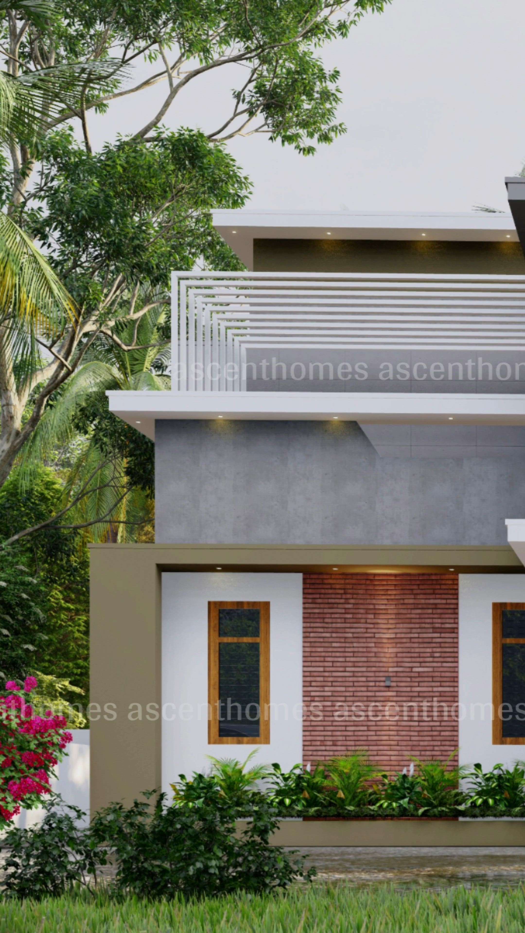 Front Elevation
 #ElevationHome  #KeralaStyleHouse  #ContemporaryHouse  #HouseDesigns  #3dhouse