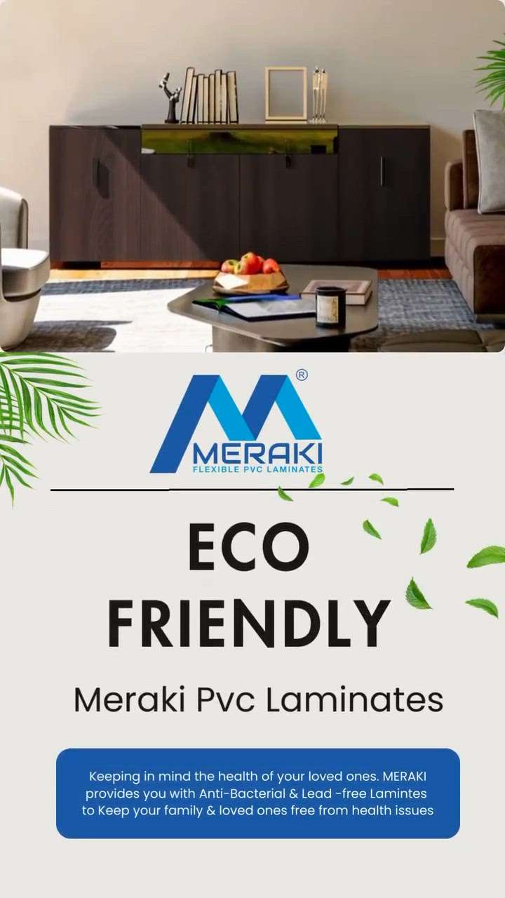 Embrace Eco-friendly elegance with Meraki PVC Laminates 🌟
For enquiries contact 7907805100

 #MERAKI #PVCLaminates #HomeDecor #InteriorDesigner #KitchenInterior #laminatesheet #WallDecors